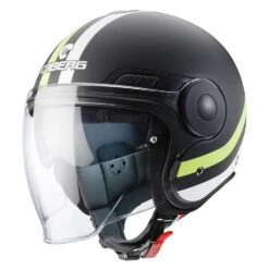 Caberg Uptown Chrono Matt Black Yellow Fluo Open Face Helmet 14 Caberg Uptown Chrono Matt Black Yellow Fluo Open Face Helmet -Motorcycle Riding Equipment Store 0132979 1 01 3