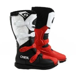 O'Neal Rider Pro Boots - Black White Red -Motorcycle Riding Equipment Store 0335 8 01 1 5