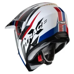 Caberg X-Trace Savana White Black Blue Red Full Face Helmet -Motorcycle Riding Equipment Store 0763890 1 03 1 jpg