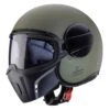Caberg Ghost Matt Military Green Open Face Helmet -Motorcycle Riding Equipment Store 0782990 1 1