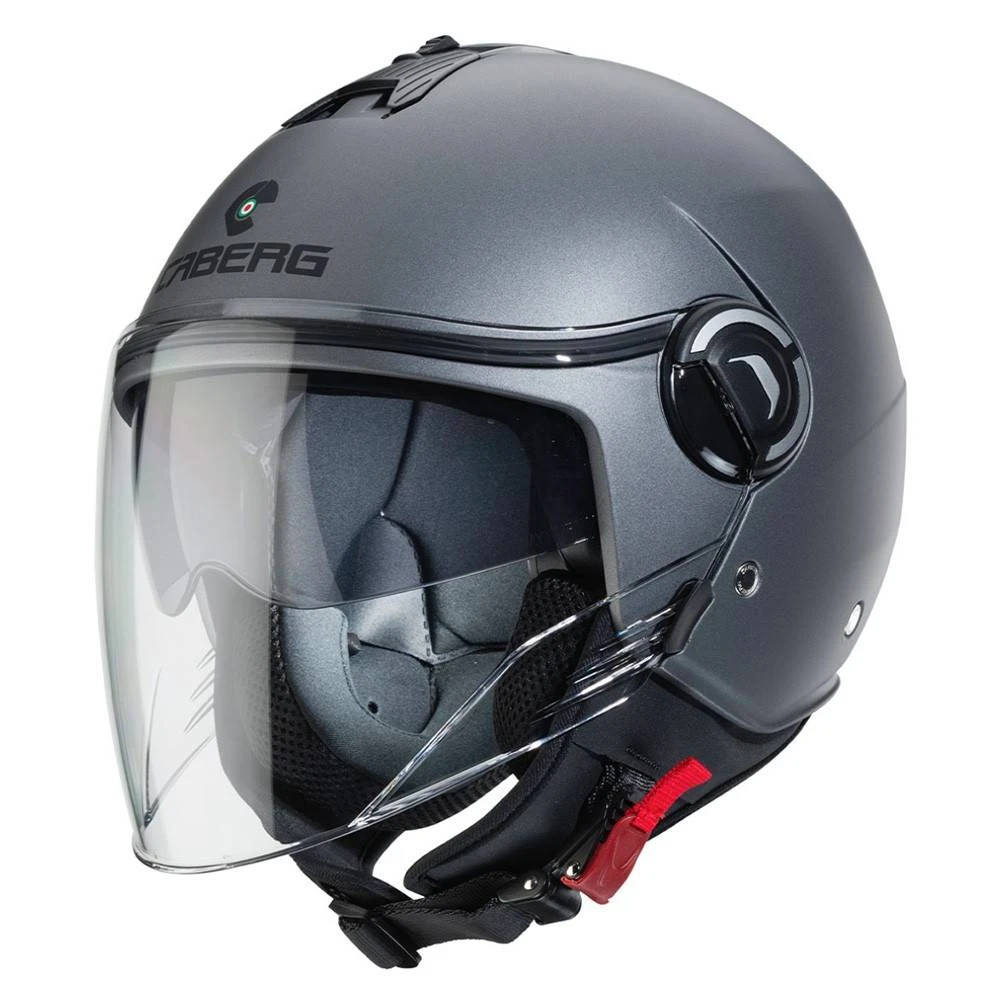 Caberg Riviera V4 Matt Gunmetal Open Face Helmet 6 Caberg Riviera V4 Matt Gunmetal Open Face Helmet - Image 4
