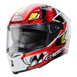 Caberg Avalon Giga Full Face Helmet - White Red Yellow -Motorcycle Riding Equipment Store 0783560 1 01 3