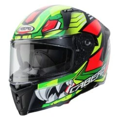 Caberg Avalon Giga Full Face Helmet - Matt Black Yellow Fluo Red Fluo -Motorcycle Riding Equipment Store 0783614 1 01 3