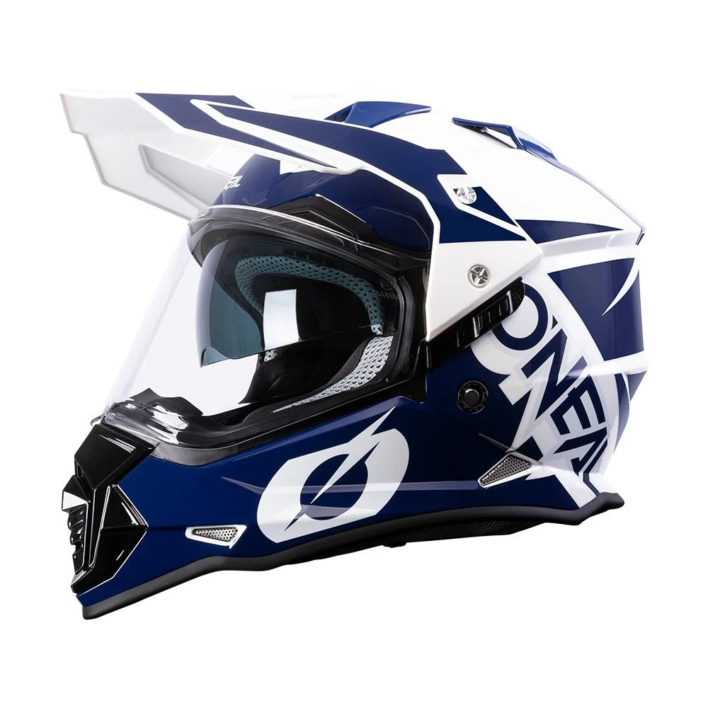 ONeal Sierra R Dual Sport Helmet - Blue White 5 ONeal Sierra R Dual Sport Helmet - Blue White - Image 3