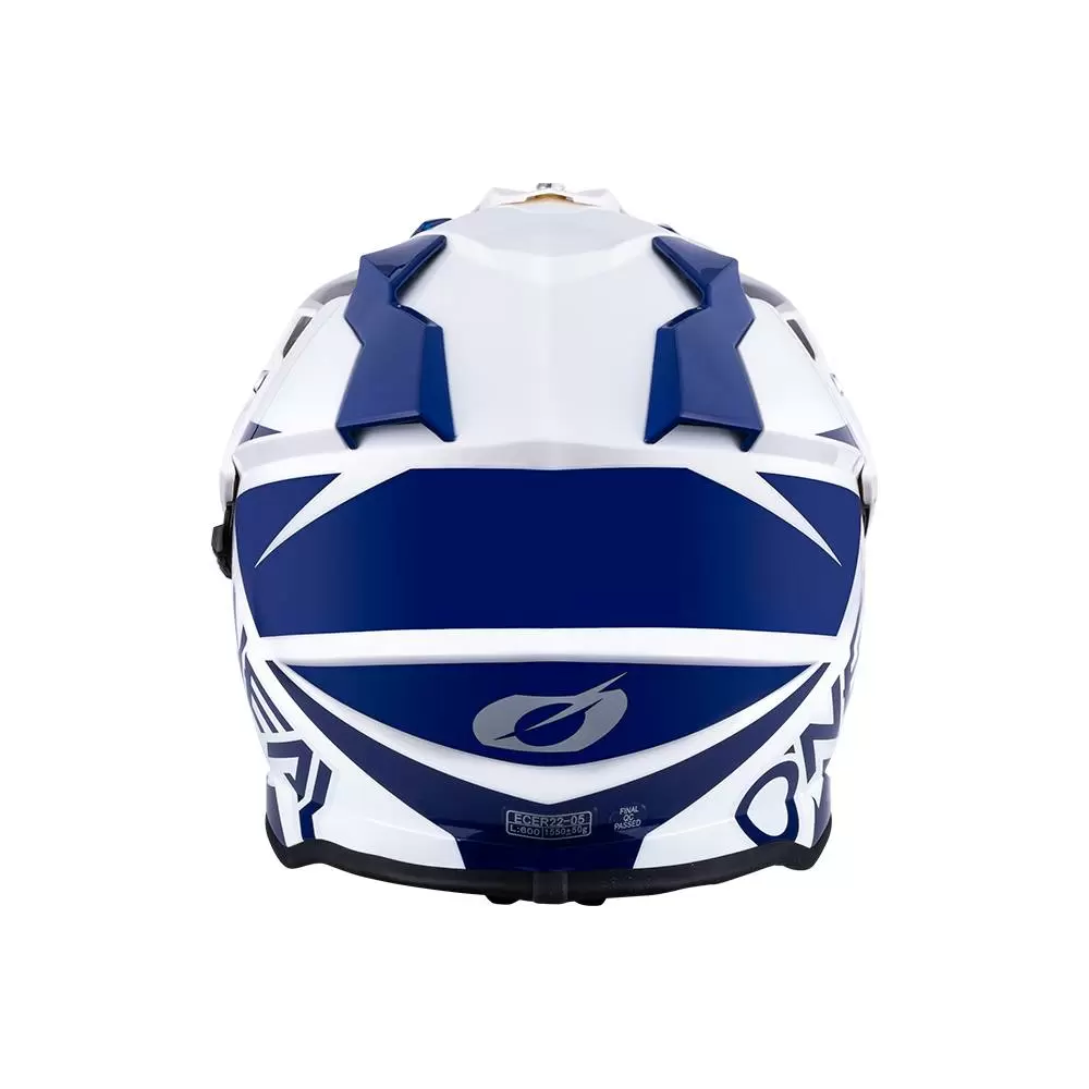 ONeal Sierra R Dual Sport Helmet - Blue White 11 ONeal Sierra R Dual Sport Helmet - Blue White - Image 9