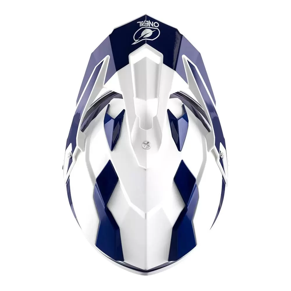 ONeal Sierra R Dual Sport Helmet - Blue White 12 ONeal Sierra R Dual Sport Helmet - Blue White - Image 10