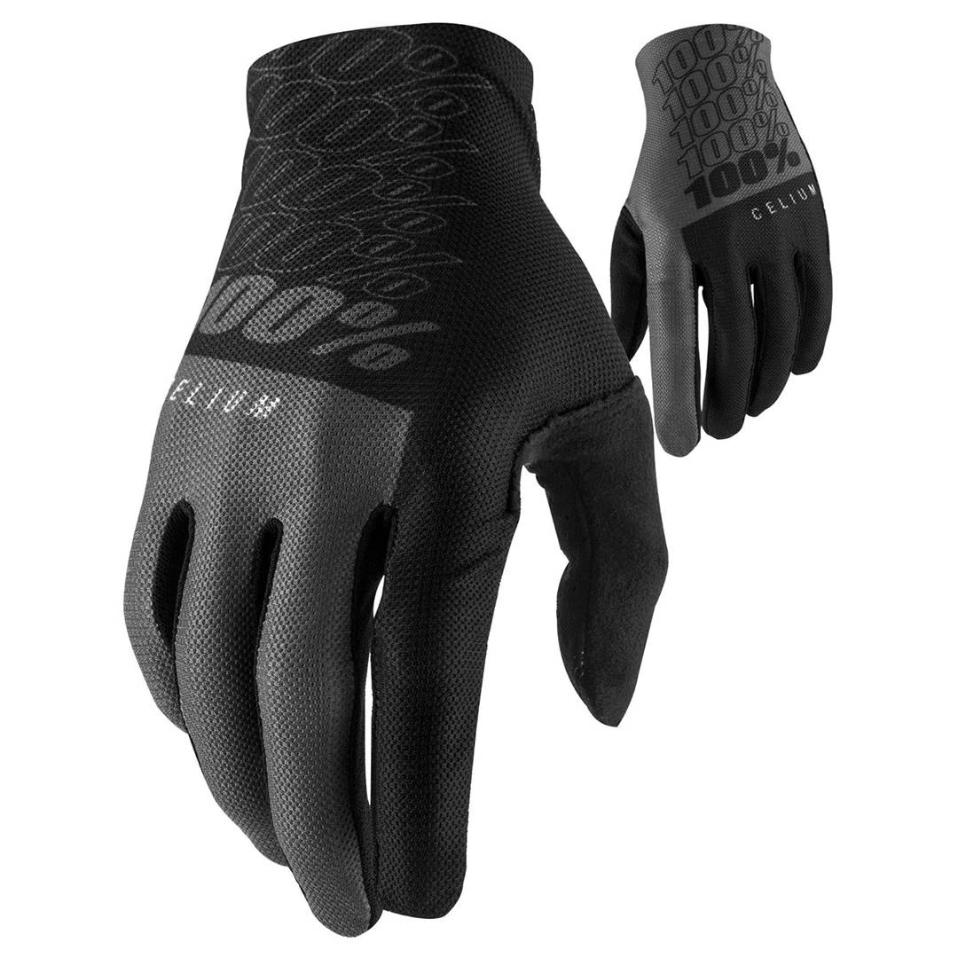 100% Celium Black Grey Motocross Gloves 7 100% Celium Black Grey Motocross Gloves - Image 5