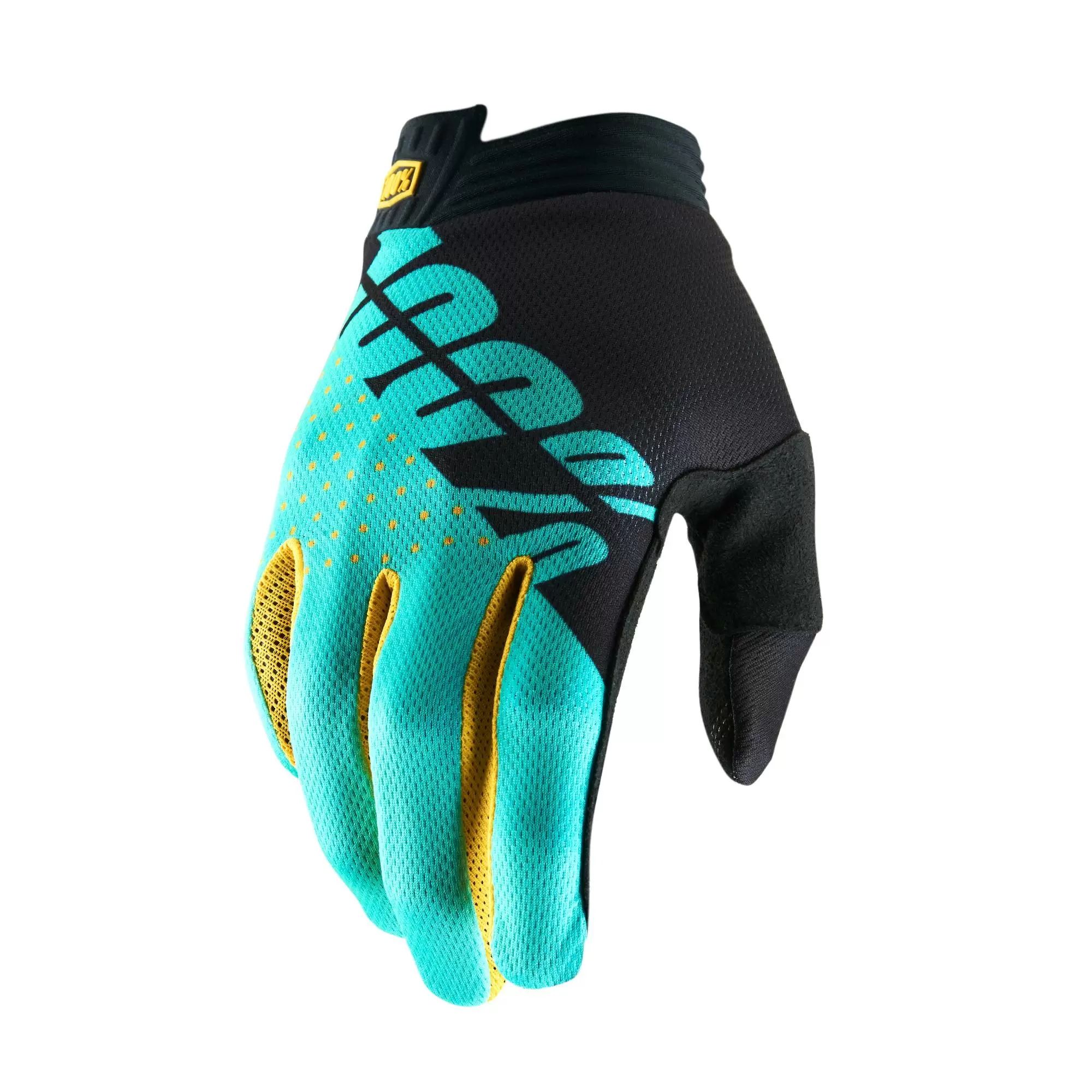 100% ITrack Black Aqua Motocross Gloves 4 100% ITrack Black Aqua Motocross Gloves - Image 2