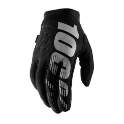 100% Brisker Cold Weather Gloves - Black / Grey -Motorcycle Riding Equipment Store 10016 057 8 jpg