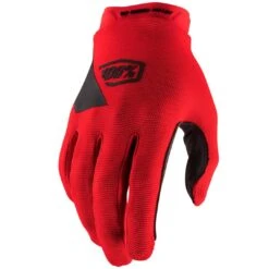 100% Ridecamp Gloves - Red 14 100% Ridecamp Gloves - Red -Motorcycle Riding Equipment Store 10018 003 1 2 1