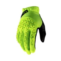 100% Geomatic Fluo Yellow Motocross Gloves -Motorcycle Riding Equipment Store 10022 004 2