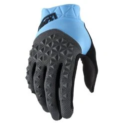 100% Geomatic Cyan Charcoal Motocross Gloves -Motorcycle Riding Equipment Store 10022 441 01 1