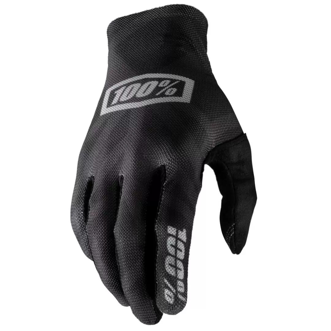 100% Celium Black Silver Motocross Gloves 8 100% Celium Black Silver Motocross Gloves - Image 6