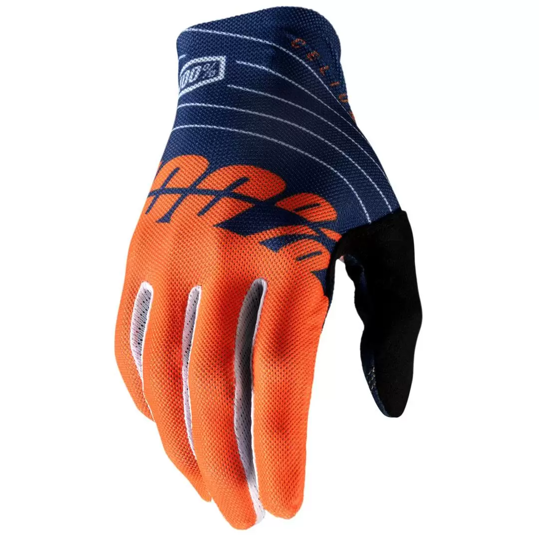 100% Celium Navy Orange Motocross Gloves 7 100% Celium Navy Orange Motocross Gloves - Image 5