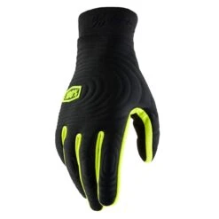 100% Brisker Xtreme Cold Weather Black Fluo Gloves 10 100% Brisker Xtreme Cold Weather Black Fluo Gloves -Motorcycle Riding Equipment Store 10030 00001