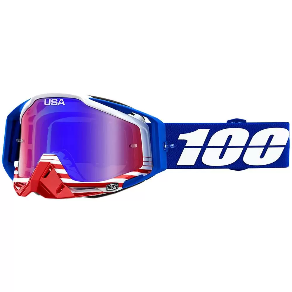 100% Racecraft Goggles Anthem / Red Blue Mirror Lens 3 100% Racecraft Goggles Anthem / Red Blue Mirror Lens