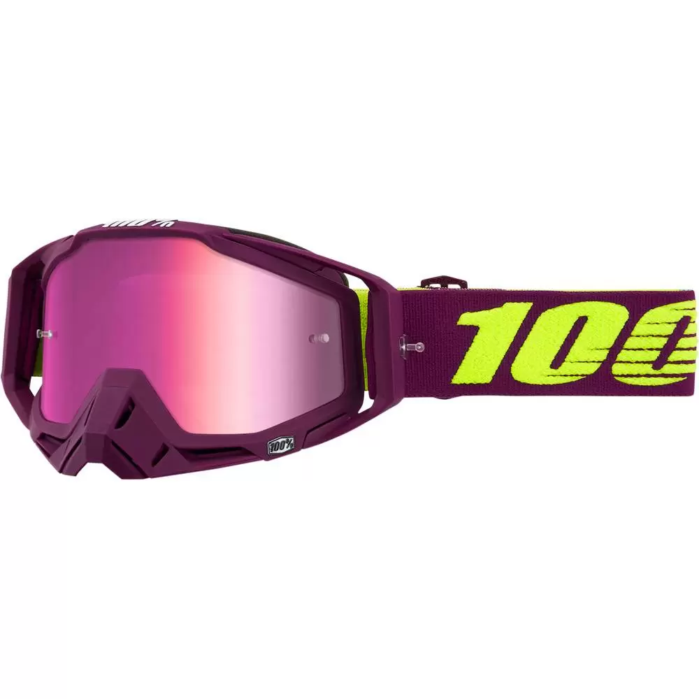 100% Racecraft Goggles Klepto / Pink Mirror Lens 3 100% Racecraft Goggles Klepto / Pink Mirror Lens