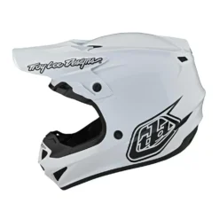 Troy Lee Designs SE4 Polyacrylite Mono White Motocross Helmet -Motorcycle Riding Equipment Store 10949000 02 jpg