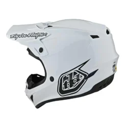 Troy Lee Designs SE4 Polyacrylite Mono White Motocross Helmet -Motorcycle Riding Equipment Store 10949000 03 jpg