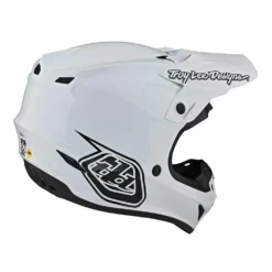 Troy Lee Designs SE4 Polyacrylite Mono White Motocross Helmet -Motorcycle Riding Equipment Store 10949000 05 jpg