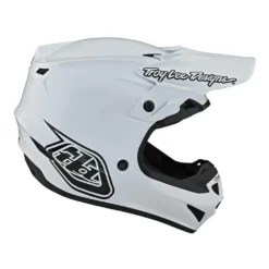 Troy Lee Designs SE4 Polyacrylite Mono White Motocross Helmet -Motorcycle Riding Equipment Store 10949000 06 jpg