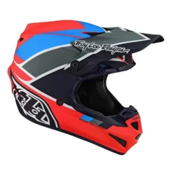 Troy Lee Designs SE4 Polyacrylite Beta Orange Navy Motocross Helmet -Motorcycle Riding Equipment Store 10967001 03 jpg