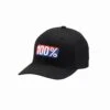 100% Official Black Flexfit Hat 2 100% Official Black Flexfit Hat -Motorcycle Riding Equipment Store 20011 001 5