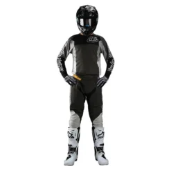 Troy Lee Designs SE Pro Quattro Black Grey Motocross Pants -Motorcycle Riding Equipment Store 20197701 03 jpg