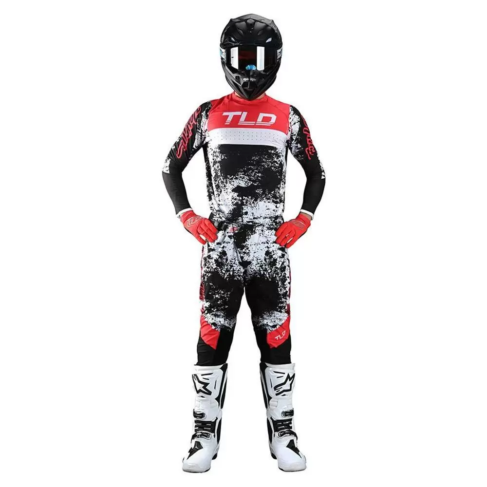 Troy Lee Designs SE Ultra Grime Motocross Pants - Black Rocket Red 11 Troy Lee Designs SE Ultra Grime Motocross Pants - Black Rocket Red - Image 9