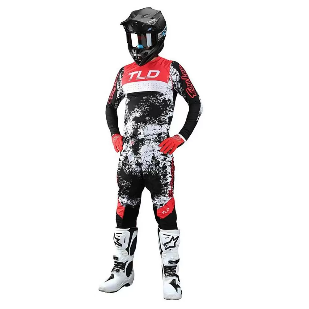 Troy Lee Designs SE Ultra Grime Motocross Pants - Black Rocket Red 12 Troy Lee Designs SE Ultra Grime Motocross Pants - Black Rocket Red - Image 10