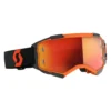Scott Fury Orange Black Orange Chrome Lens Motocross Goggles