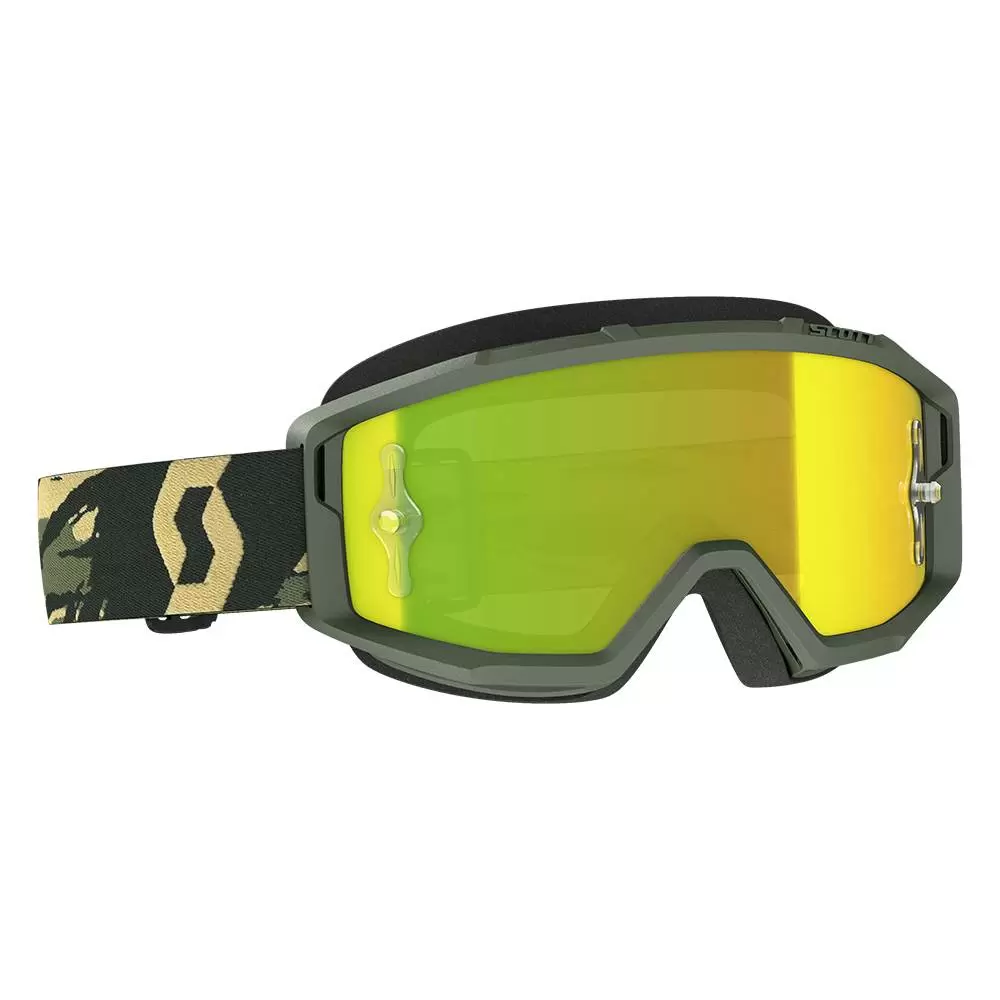 Scott Primal Camo Kaki Yellow Chrome Lens Motocross Goggles 3 Scott Primal Camo Kaki Yellow Chrome Lens Motocross Goggles