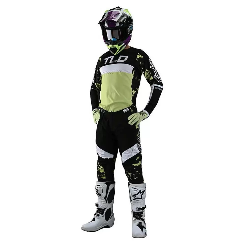 Troy Lee Designs SE Pro Dyeno Motocross Jersey - Glo Green 11 Troy Lee Designs SE Pro Dyeno Motocross Jersey - Glo Green - Image 9