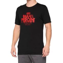 100% Roggar T-Shirt - Black -Motorcycle Riding Equipment Store 32125 001 4