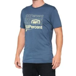 100% Kramer T-Shirt - Slate -Motorcycle Riding Equipment Store 32131 463 01 1