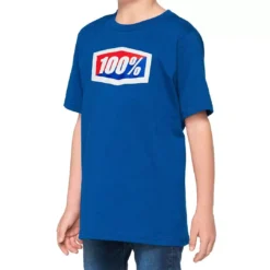 100% Kids Official T-Shirt - Blue 9 100% Kids Official T-Shirt - Blue -Motorcycle Riding Equipment Store 34017 002 jpg