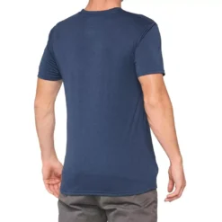 100% Cropped Tech Tee - Navy -Motorcycle Riding Equipment Store 35026 015 02 jpg