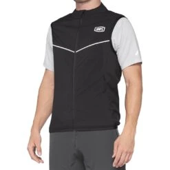 100% Corridor Black Stretch Vest -Motorcycle Riding Equipment Store 39504 001 01 1