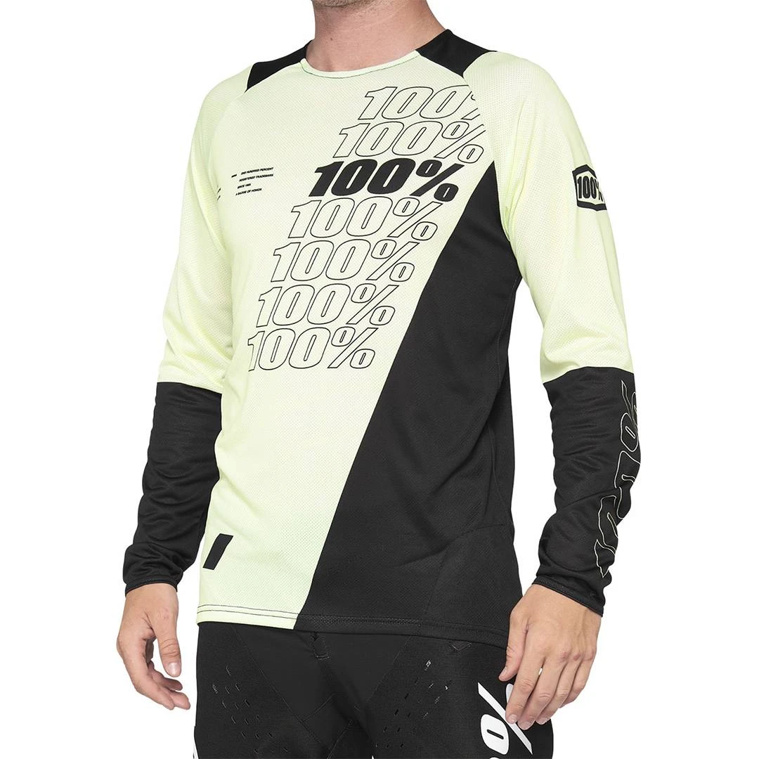 100% R-Core Yellow Black Motocross Jersey 3 100% R-Core Yellow Black Motocross Jersey