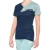 100% Airmatic Navy Seafoam Women's Motocross Jersey