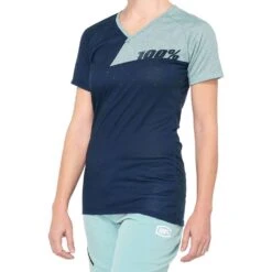 100% Airmatic Navy Seafoam Women's Motocross Jersey -Motorcycle Riding Equipment Store 44306 328 01 5