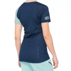 100% Airmatic Navy Seafoam Women's Motocross Jersey -Motorcycle Riding Equipment Store 44306 328 02 4 jpg