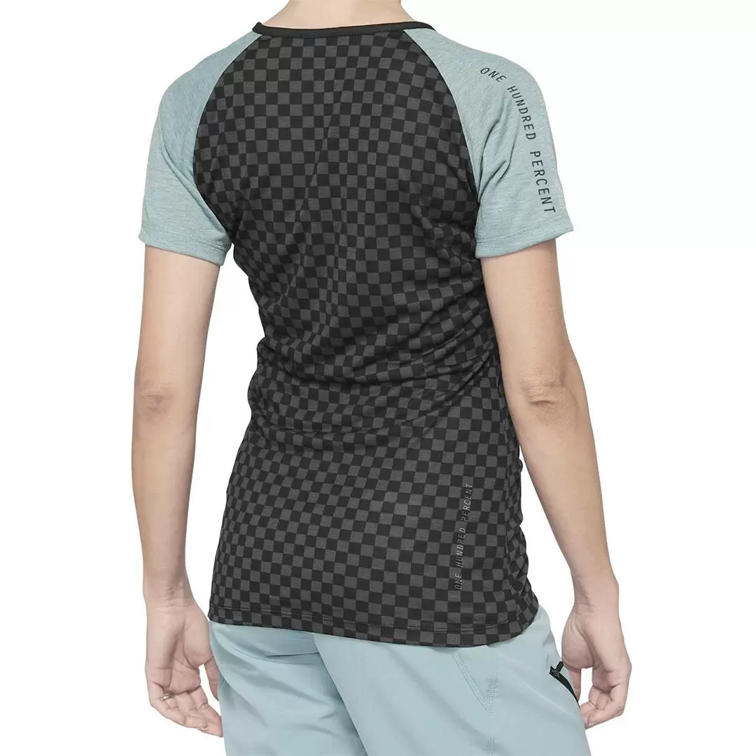 100% Airmatic Seafoam Checkers Women's Motocross Jersey 8 100% Airmatic Seafoam Checkers Women's Motocross Jersey - Image 6