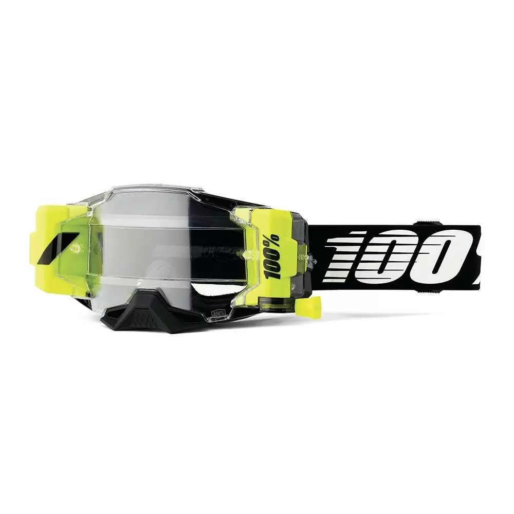 100% Armega Forecast Black Yellow Clear Lens Goggles 3 100% Armega Forecast Black Yellow Clear Lens Goggles