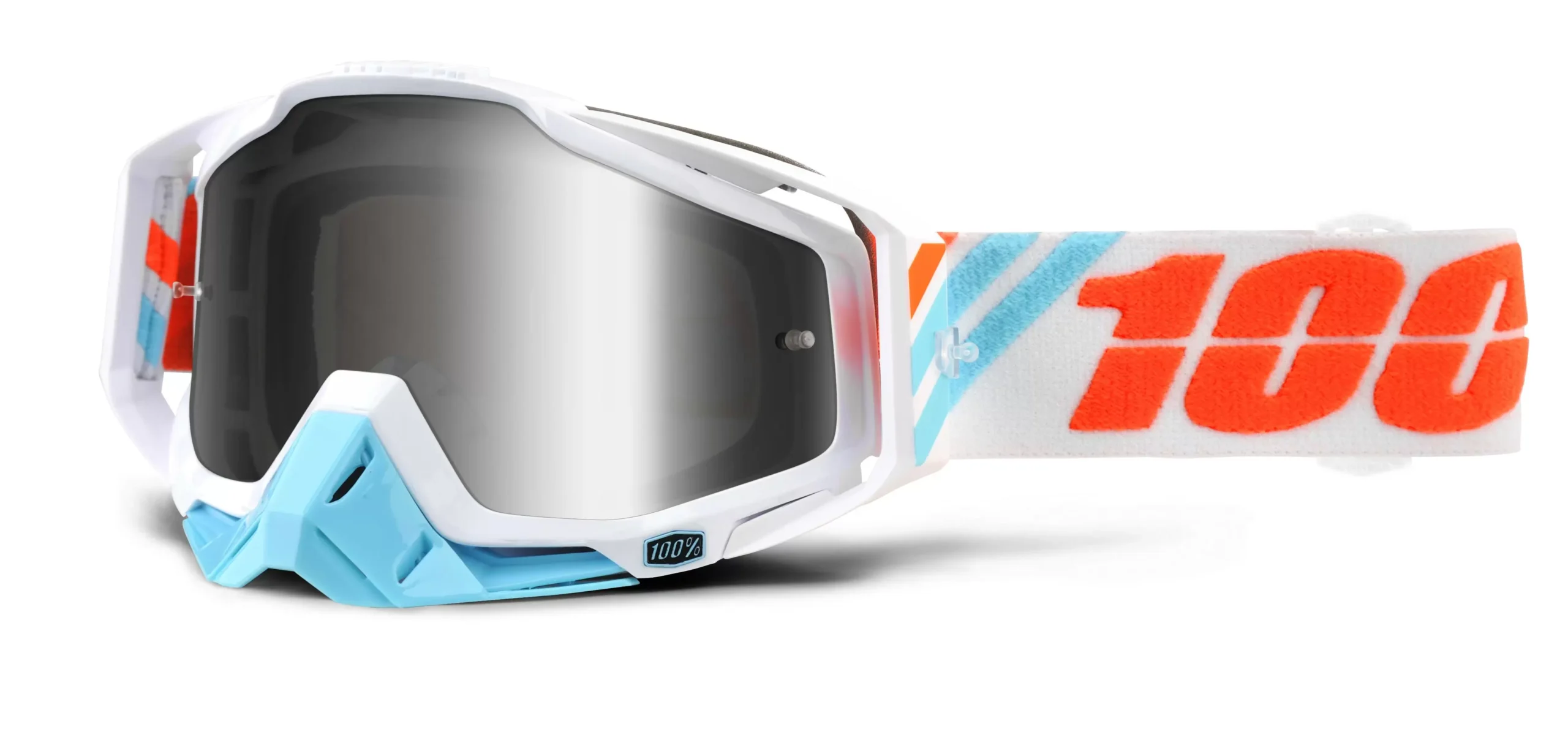 100% Racecraft Goggles Calculus / Silver Mirror Lens 4 100% Racecraft Goggles Calculus / Silver Mirror Lens - Image 2