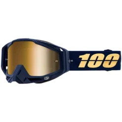 100% Racecraft Goggles Bakken / True Gold Mirror Lens