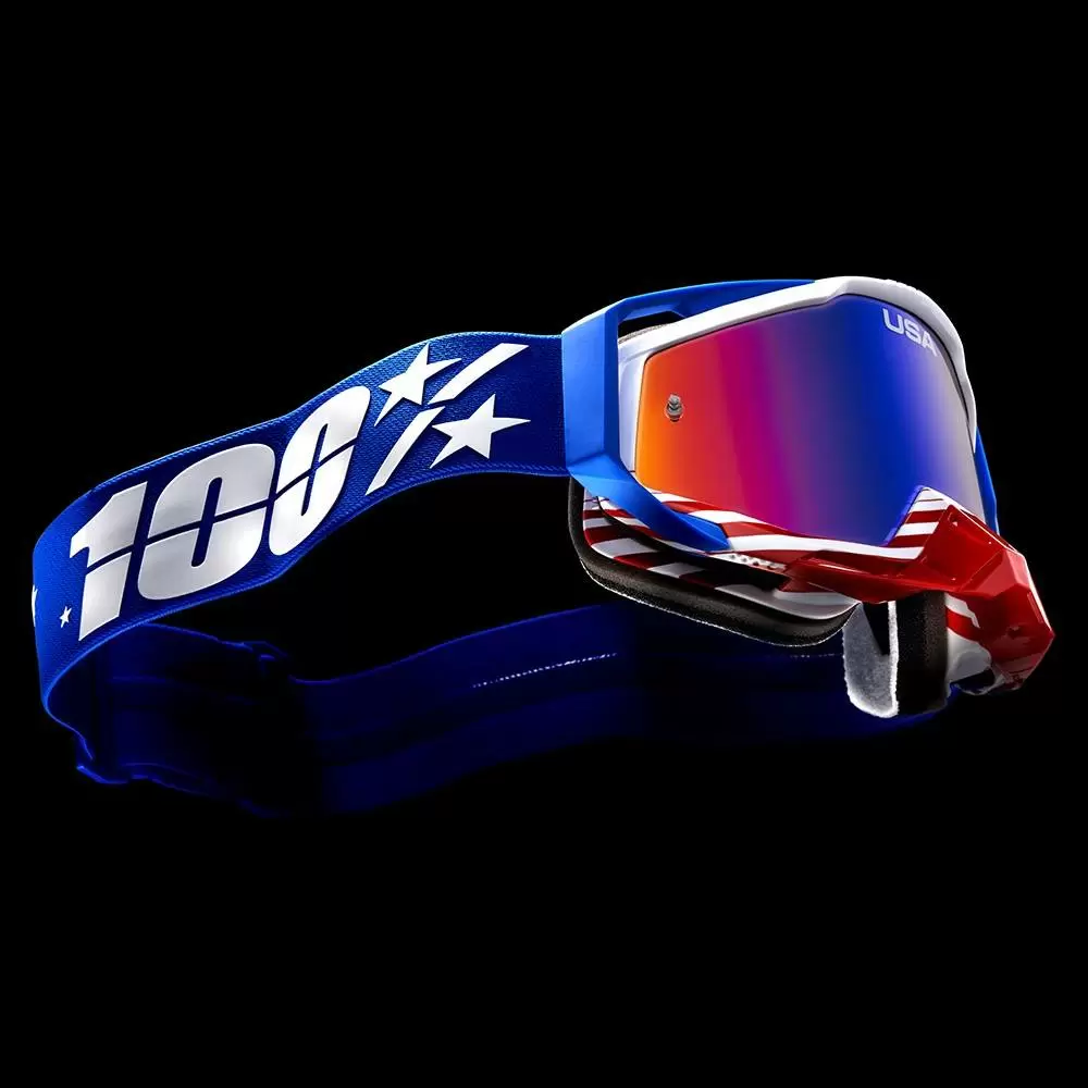 100% Racecraft Goggles Anthem / Red Blue Mirror Lens 4 100% Racecraft Goggles Anthem / Red Blue Mirror Lens - Image 2
