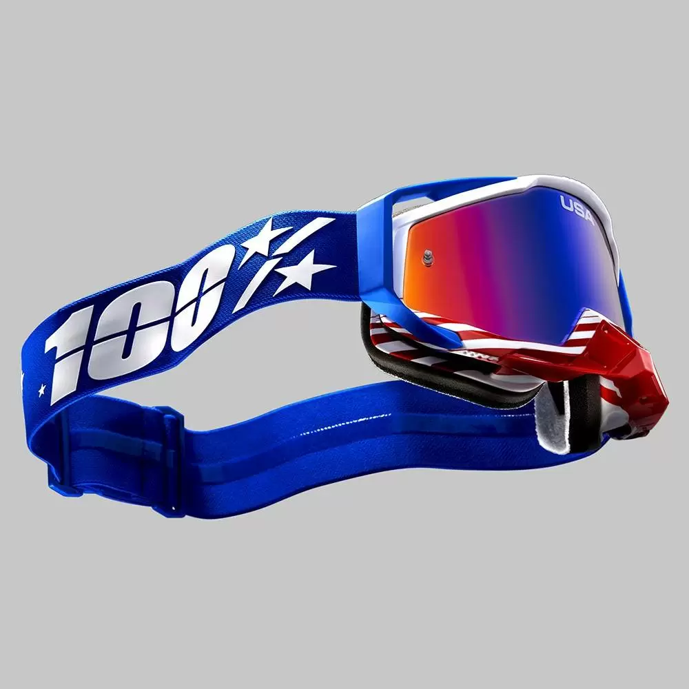 100% Racecraft Goggles Anthem / Red Blue Mirror Lens 5 100% Racecraft Goggles Anthem / Red Blue Mirror Lens - Image 3