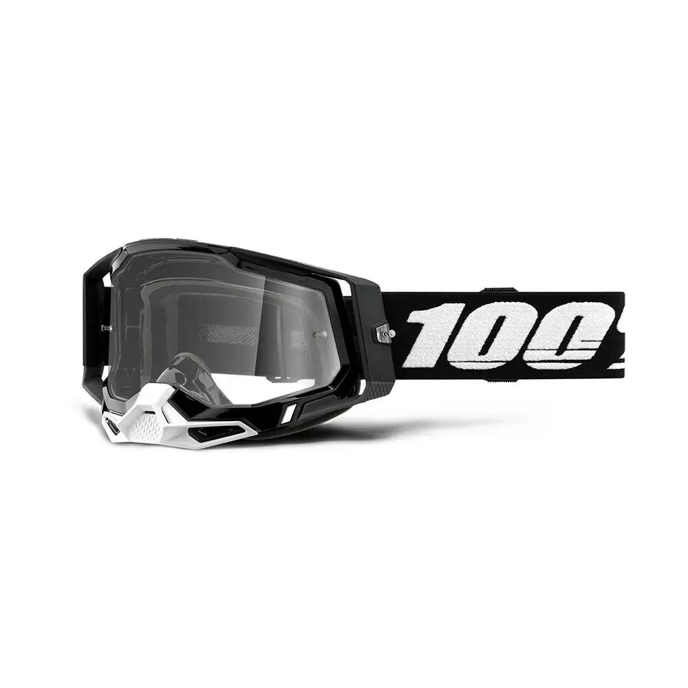 100% Racecraft 2 Black Clear Lens Goggles 3 100% Racecraft 2 Black Clear Lens Goggles