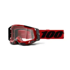 100% Racecraft 2 Goggle Red / Red Mirror Lens -Motorcycle Riding Equipment Store 50121 101 03 1 jpg
